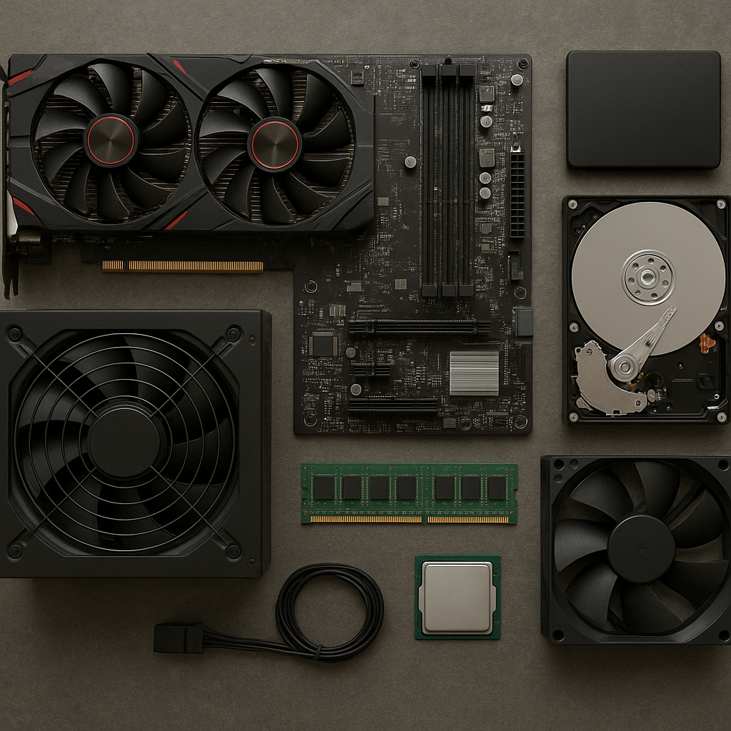 Części komputerowe – podzespoły i funkcje